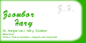 zsombor hary business card